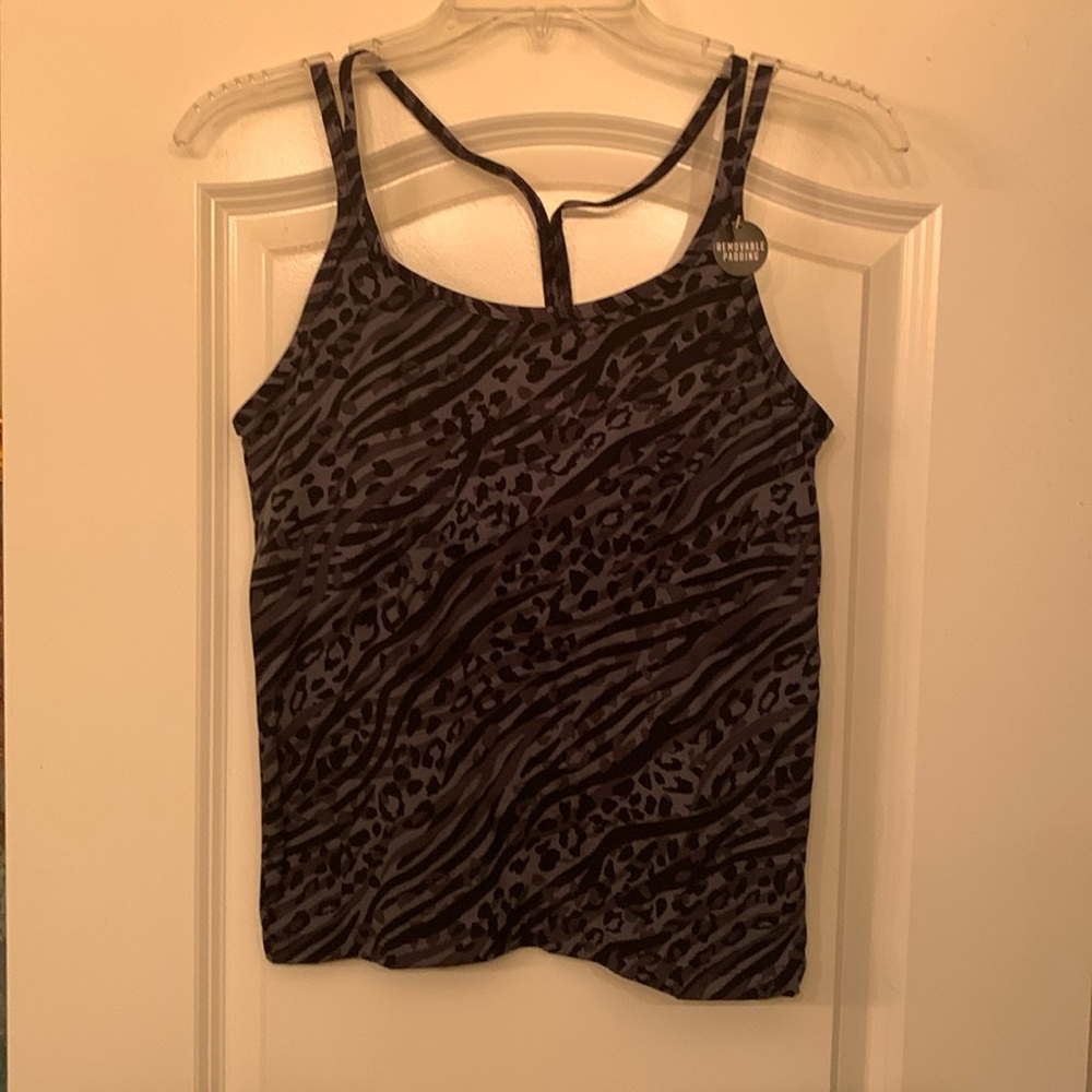 Victorias Secret Pink Strappy Y Back Tank with Removable Padding